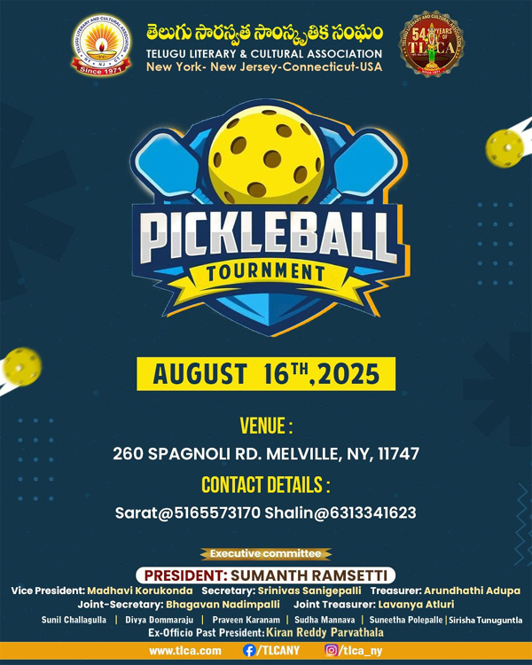 TLCA Pickleball Tournament on 16 Aug 2025