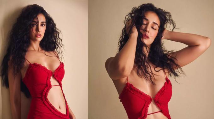 Disha Patani: రెడ్ క‌ల‌ర్ ఫ్రాకులో దిశా స్ట‌న్నింగ్ స్టిల్స్