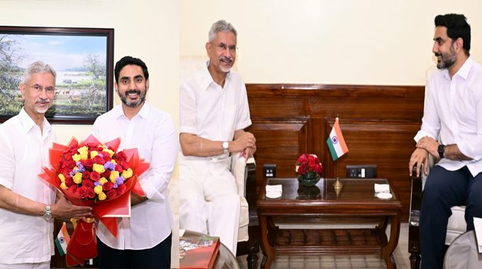 Nara Lokesh: విదేశీ వ్యవహారాల మంత్రి జైశంకర్ తో మంత్రి నారా లోకేష్ భేటీ