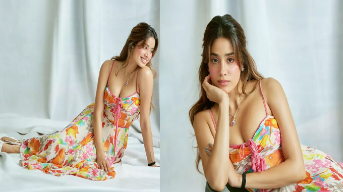 Janhvi Kapoor: ఫ్లోర‌ల్ ఫ్రాక్ లో పిచ్చెక్కిస్తున్న జాన్వీ పాప‌