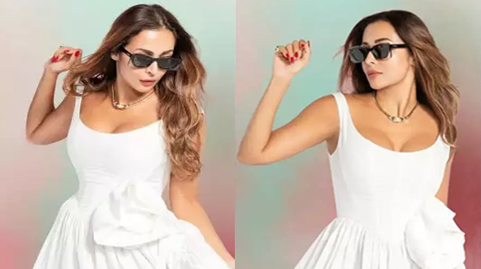 Malaika Arora: వైట్ డ్రెస్ లో మ‌రింత చిన్న‌గా క‌నిపిస్తోన్న మ‌లైకా