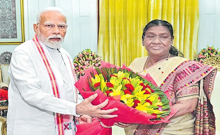 Draupadi Murmu: రాష్ట్రపతితో ప్రధాని మోదీ భేటీ