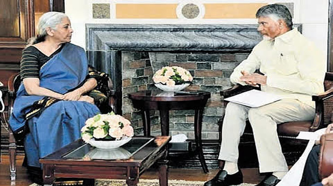 Chandrababu: ఏపీ అభివృధి కోసం నిర్మలా సీతారామన్ తో చంద్రబాబు భేటీ..
