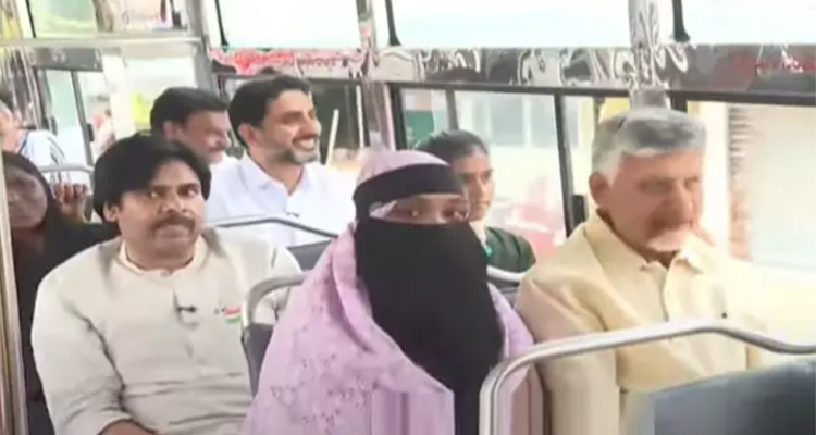 RTC Bus: ఆర్టీసీ బస్సులో ప్రయాణించిన సీఎం చంద్రబాబు, పవన్‌