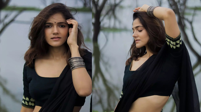 Simran Chowdary: కొంగు ఎత్తి మ‌రీ అందాలు ఆర‌బోస్తున్న సిమ్రాన్
