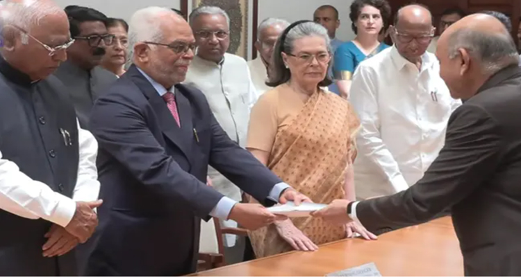 Sudarshan Reddy : ఉప రాష్ట్రపతి పదవికి జస్టిస్‌ బి.సుదర్శన్‌ రెడ్డి నామినేషన్‌
