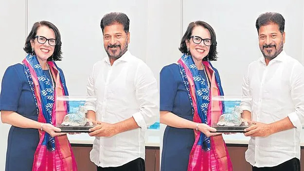 Us Consul General Lara Meets Telangana Cm Revanth Reddy