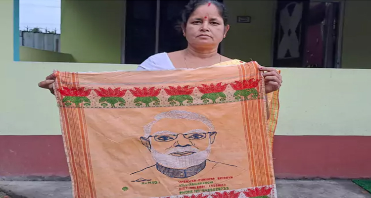 Gamusa:ప్రధాని మోదీకి ప్రత్యేక బహుమతి : పూర్ణిమ బైశ్యా