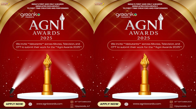 Agni Awards 2025 To Encourage Fresh Talent From Movies Tv And Ott