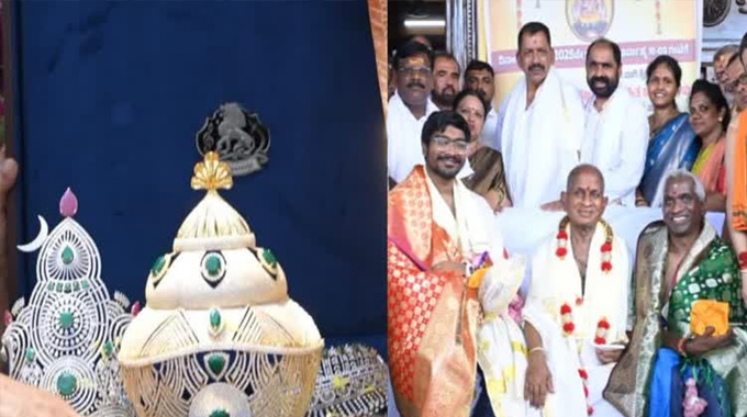 Ilaiyaraaja Donate Rs 4 Crore Diamond Crown Sri Mookambika Devi