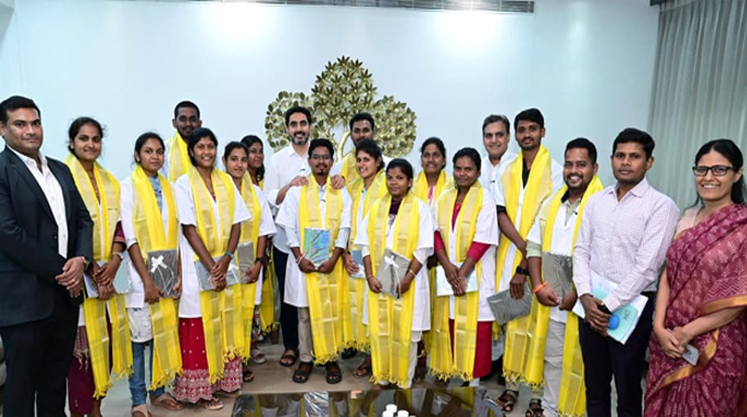 Minister Lokesh Congratulates Youth Who Got Jobs In Germany