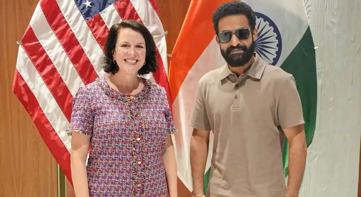 Junior Ntr Visits Us Consulate In Hyderabad
