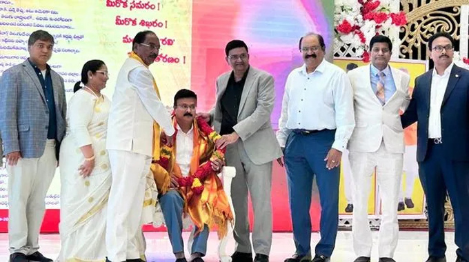 Nris Felicitates Ravi Mandalapu In New Jersey