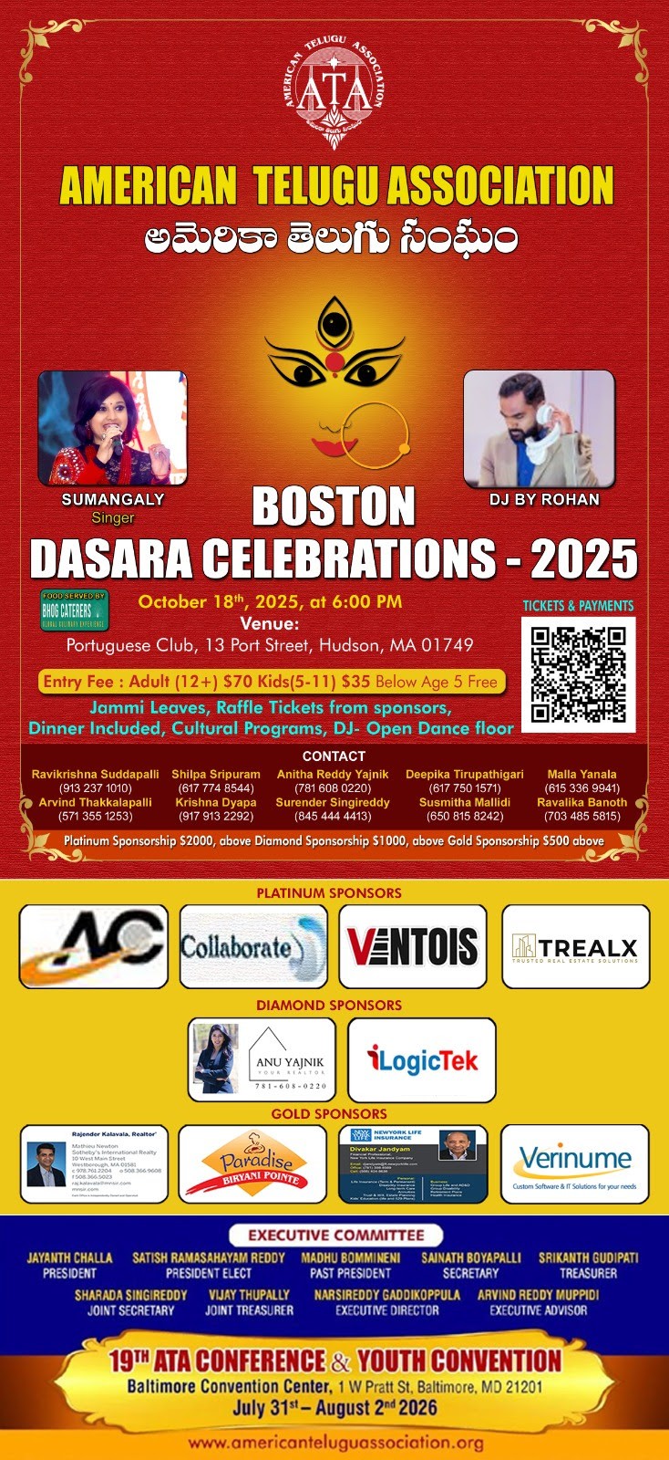 Arrangements For Grand Dussehra Celebrations In Boston