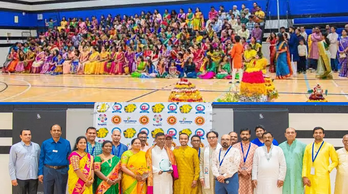 Bathukamma Celebrations In Canada Under The Auspices Of Telangana Development Forum