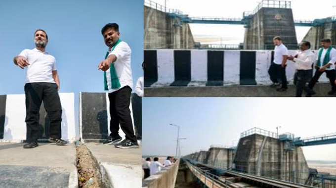 Telangana Govt Decides To Repair Kaleshwaram Barrages 
