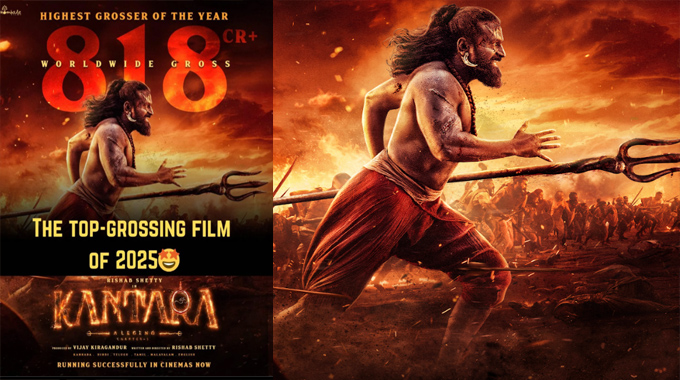 Kantara Chapter 1 Outstanding Feat Storms Past 110 Cr In Telugu States Worldwide Roar Crosses 818 Cr Gross