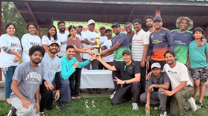 Nats Iowa Chapter Inaugural Cricket League Triumphs 