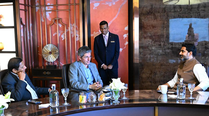 Minister Lokesh Meets Rustomjee Group Chairman Boman Irani