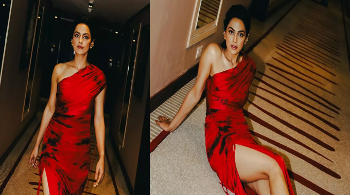 Shraddha Srinath: రెడ్ డ్రెస్ లో శ్రద్ధా హాట్ అందాలు Shraddha Srinath Hot In Red Dress