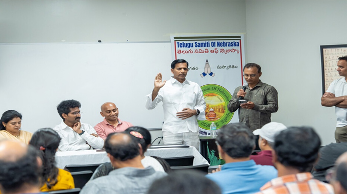 Kolli Prasad Elected As Telugu Samithi Of Nebraska President 