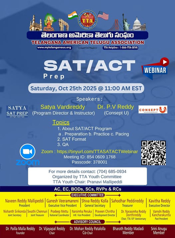 Tta Presents An Sat Act Webinar On Oct 25
