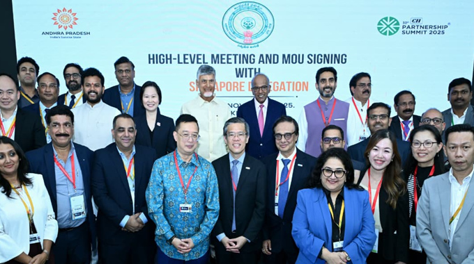 High Level Meeting And Mou Signing With Singapore Delegation