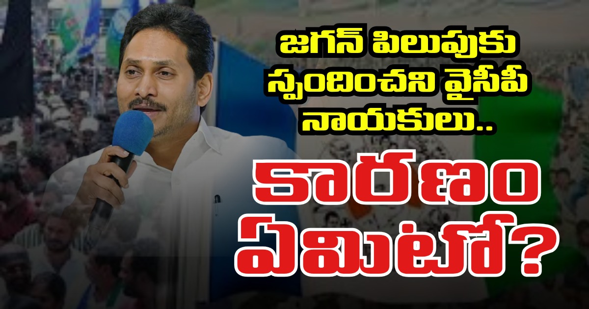 Jagan: జగన్ పిలుపుకు స్పందించని వైసీపీ నాయకులు..కారణం ఏమిటో?