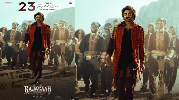 23 Years Of Rebel Stardom Special Poster Released From The Raja Saab