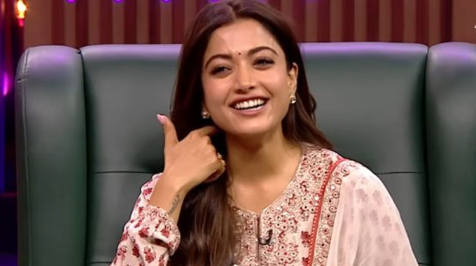 Rashmika Mandanna At Jayammu Nischayammu Ra Talk Show