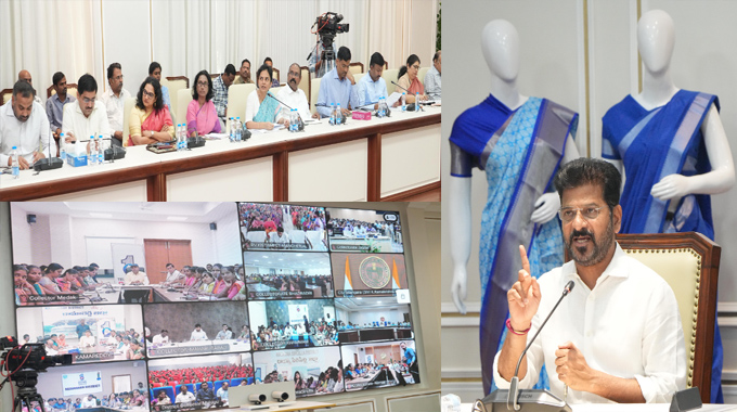 Revanth Reddy Review On Indiramma Sarees Distribution 