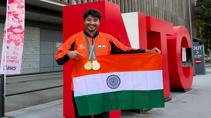 Klh Global Business School Student Sets World Record Wins Double Gold At Tokyo Deaflympics 