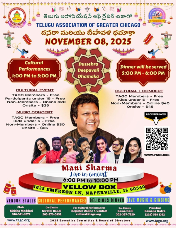 Tagc Deepavali Celebrations On Nov 8