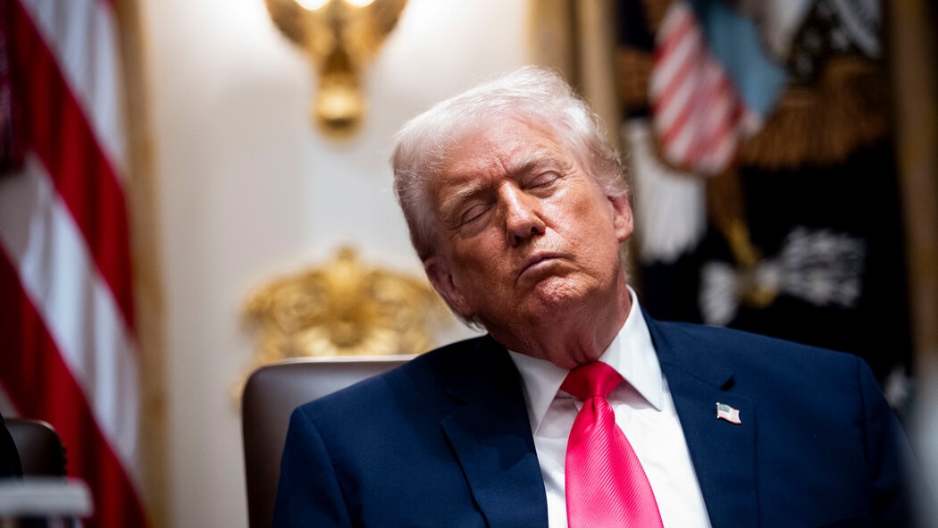 Trump Takes A Nap During Cabinet Meeting Discussion On Health 