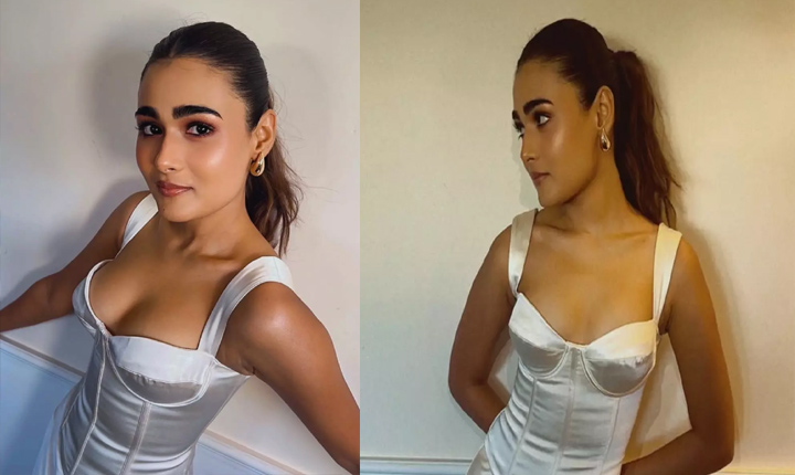 Shalini Pandey: వైట్ డ్రెస్ లో అర్జున్ రెడ్డి బ్యూటీ క్లీవేజ్ షో Shalini Pandey Hot Stills In White Dress