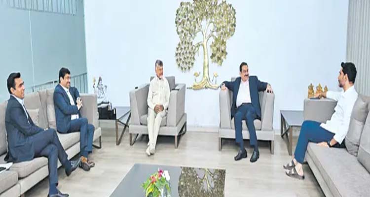 Gautam Adani: సీఎం చంద్రబాబుతో గౌతం అదానీ భేటీ Gautam Adani Meets The Cm Chandrababu