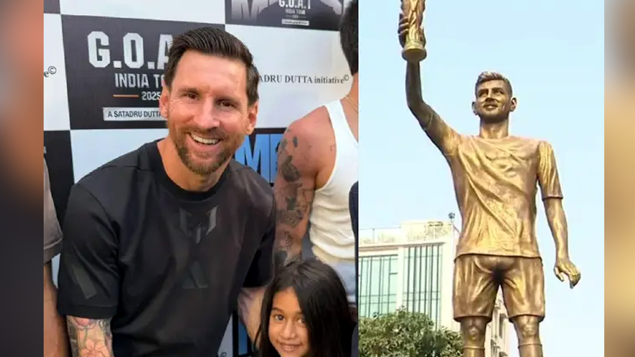 Messi: మెస్సీని కలిసిన షారుఖ్.. అధికారికంగా గోట్ టూర్ షురూ.. Shah Rukh Met Messi The Goat Tour Has Officially Begun