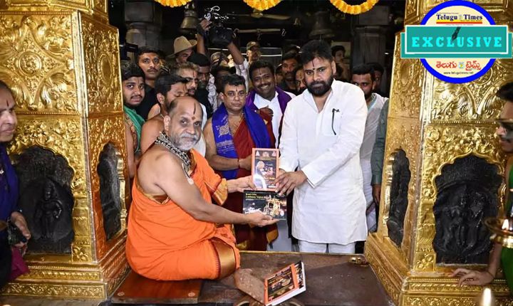 Pawan Kalyan Meets Sugunendra Teertha Swamiji 