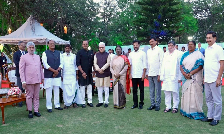 President: రాష్ట్రపతి ద్రౌపది ముర్ము ఆధ్వర్యంలో రాష్ట్రపతి నిలయంలో ఎట్ హోం కార్యక్రమం At Home Program At Rashtrapati Nilayam Under The Patronage Of President Draupadi Murmu