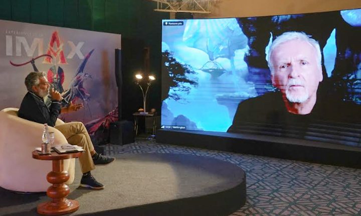 Ss Rajamouli On Watching Avatar Fire And Ash I Was Like A Child In The Theatre As James Cameron Expresses His Desire To Visit Rajamoulis Film Set