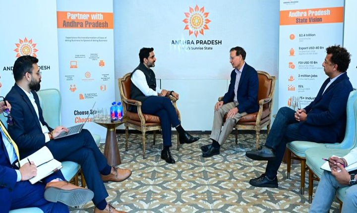 Nara Lokesh: జడ్ స్కాలర్ సీఈవో జే చౌదరితో మంత్రి లోకేష్ భేటీ