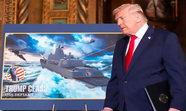 Donald Trump Unveils New Class Of Battleships Named After Himself 