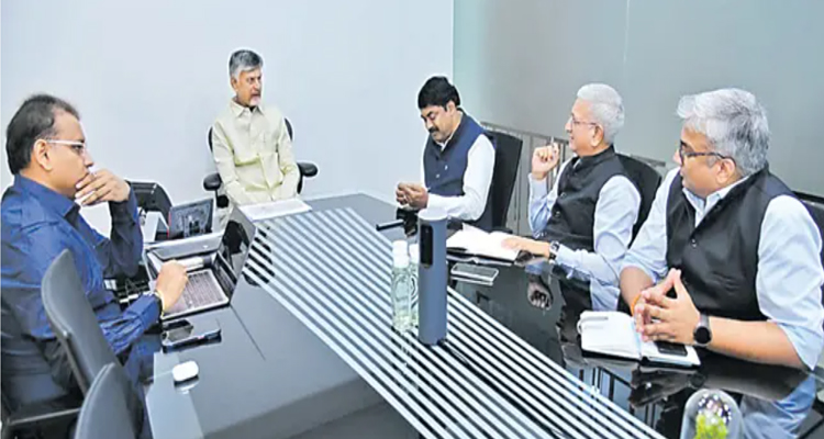 Cm Chandrababu Meets With Aerospace And It Advisors