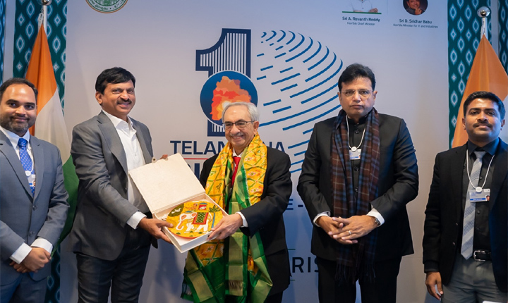 Telangana Ministers Met Nadir Godrej Chairman Md Godrej Industries At The Wef 2026