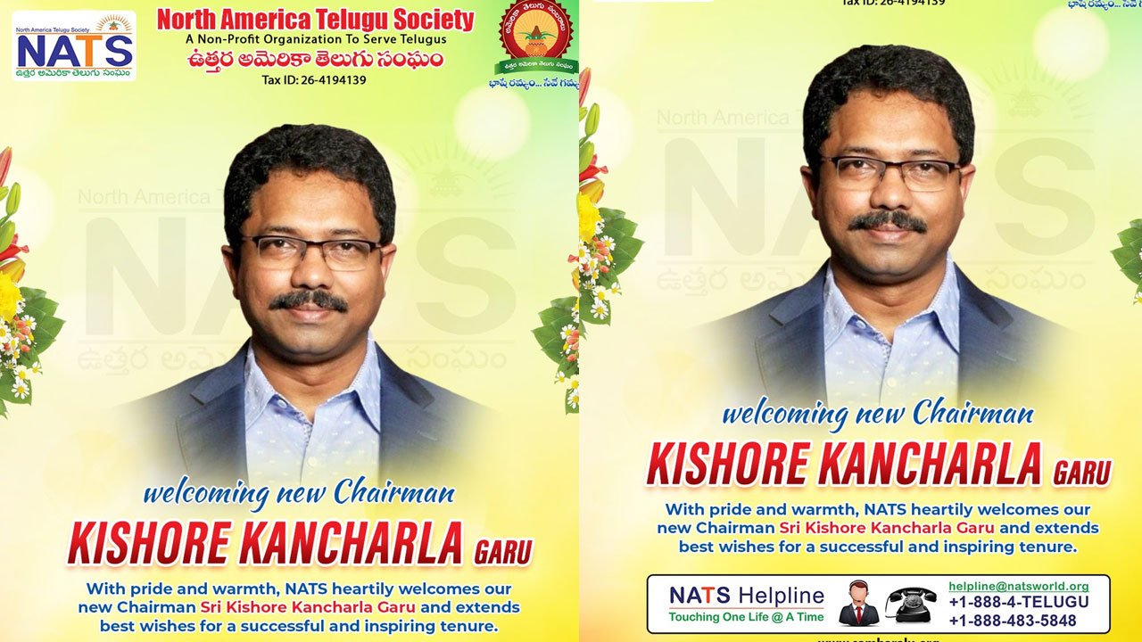 Kishore Kancharla Assumes Charge As The New Chairman Of Nats
