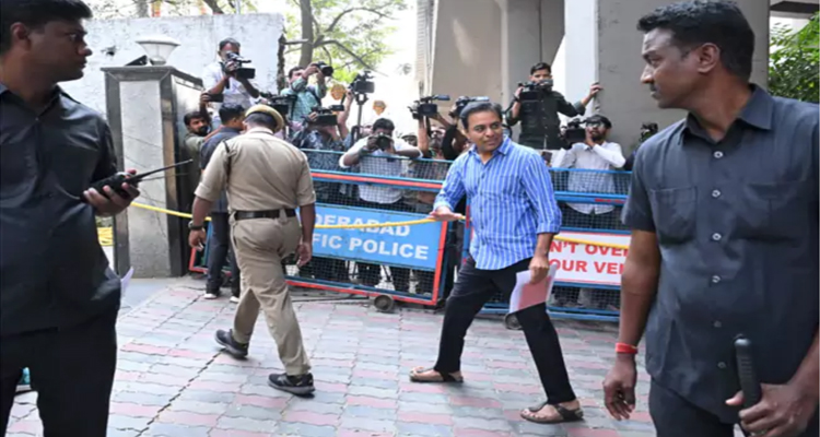 Phone Tapping: సిట్ విచారణకు హాజరైన కేటీఆర్ Ktr Appeared For The Sit Inquiry In Phone Tapping Case