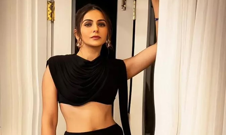 Rakul Preeth Singh Hot In Black Dress