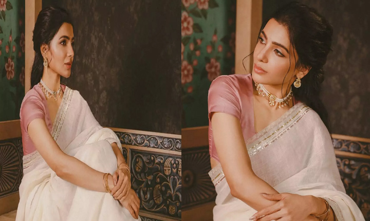 Samantha: వైట్ శారీలో మైమరిపిస్తున్న సమంత Samantha Hot In White Saree