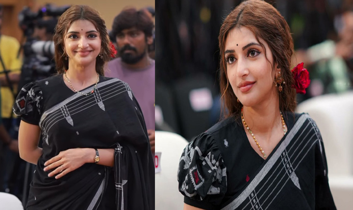 Sree Leela Hot Look In Saree