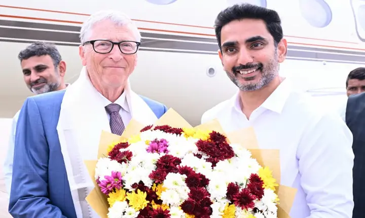 Education And It Minister Nara Lokesh Welcomes Bill Gates